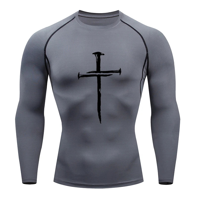 LONG SLEEVE COMPRESSION SHIRT (RELIGIOUS)
