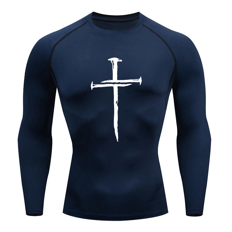 LONG SLEEVE COMPRESSION SHIRT (RELIGIOUS)