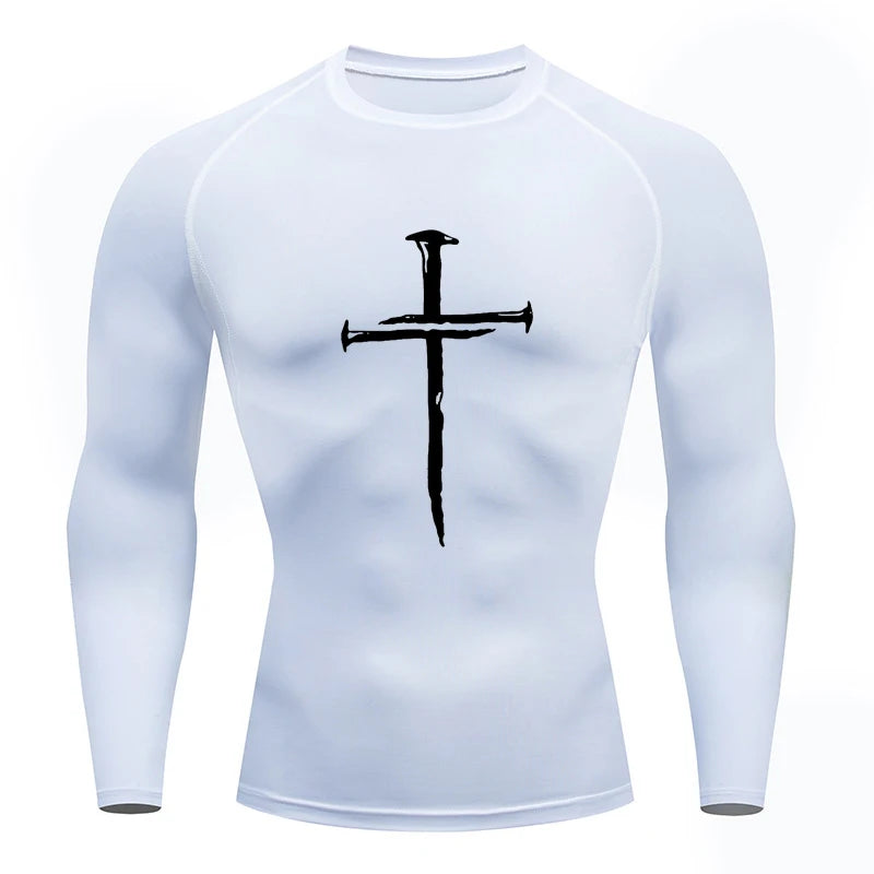 LONG SLEEVE COMPRESSION SHIRT (RELIGIOUS)