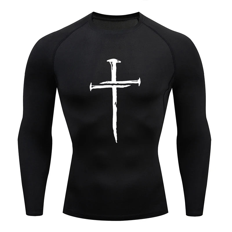 LONG SLEEVE COMPRESSION SHIRT (RELIGIOUS)